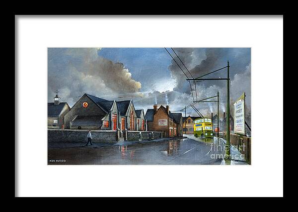 England Framed Print featuring the painting St. James School Dudley - England by Ken Wood