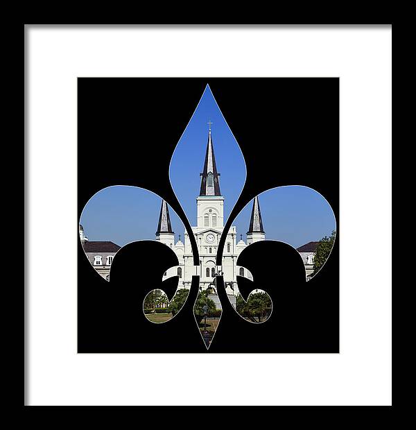 Cathedral Framed Print featuring the photograph St Louis Cathedral #1 by Cecil Fuselier