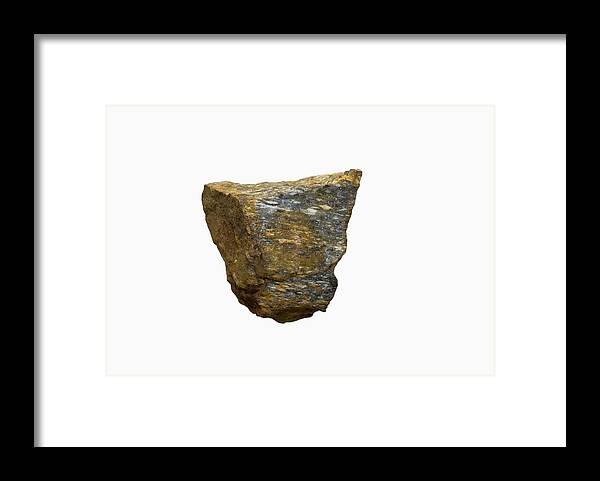 Igneous Framed Print featuring the photograph Stamford Granite Gneiss #1 by Science Stock Photography/science Photo Library