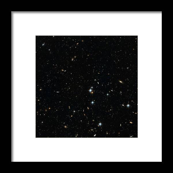 Star Framed Print featuring the photograph Stars In Andromeda's Halo #1 by Nasa/esa/stsci/science Photo Library