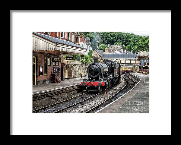 Steam Locomotive Framed Print featuring the photograph Steam Train Wales by Adrian Evans
