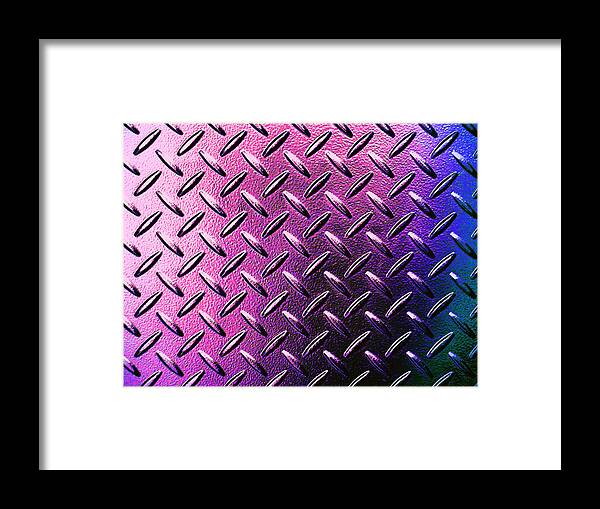 Metal Framed Print featuring the photograph Steel Plate H #1 by Laurie Tsemak