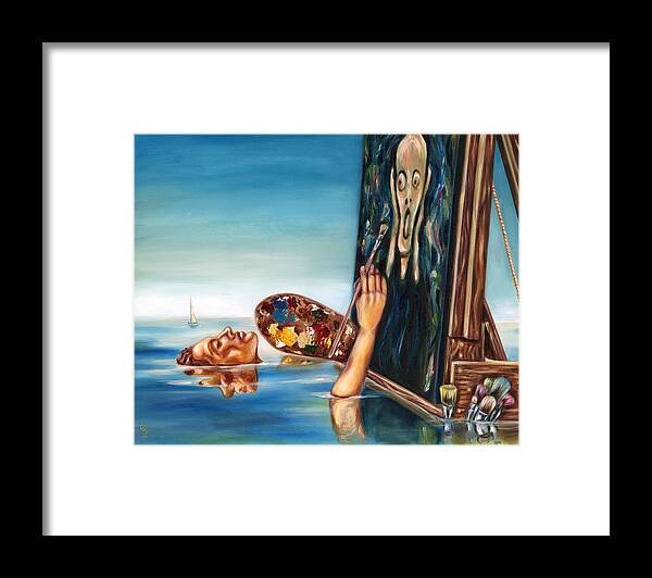 Ocean Framed Print featuring the painting Still Painting by Hiroko Sakai
