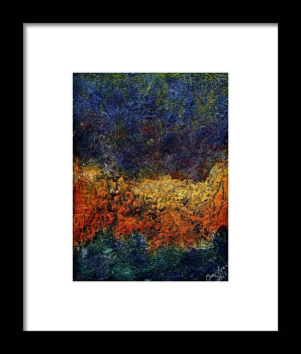 Acrylic Framed Print featuring the painting Summer Sand #1 by Judi Lynn
