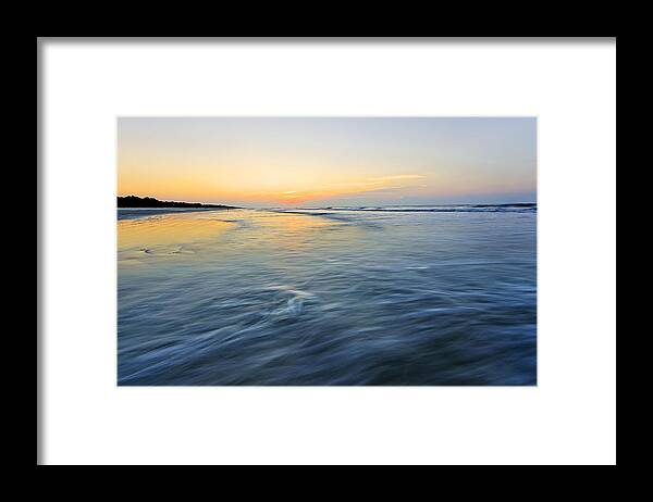 Atlantic Ocean Framed Print featuring the photograph Sunrise on Hilton Head Island #1 by Peter Lakomy
