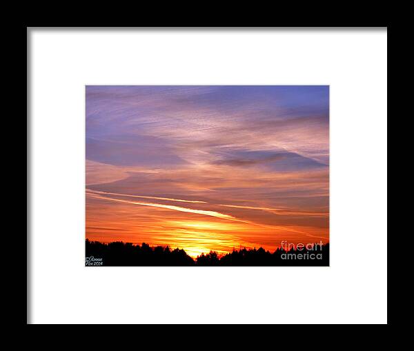 Sunset Framed Print featuring the photograph Sunset by Rennae Christman