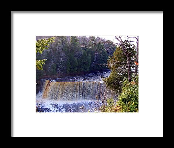 Tahquamenon Falls Framed Print featuring the photograph Tahquamenon Falls #1 by Kathleen Luther
