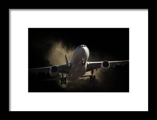 Airbus Framed Print featuring the photograph Take Off #1 by Paul Job