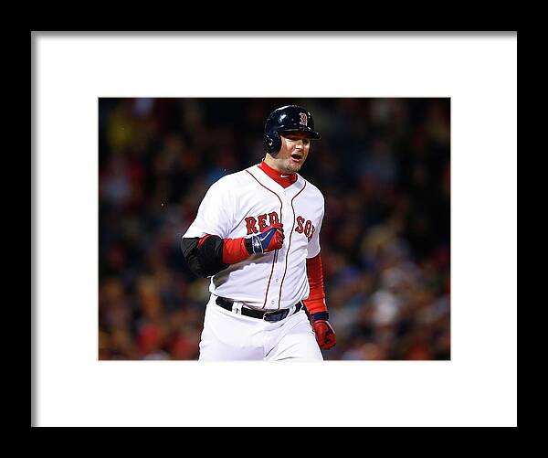 American League Baseball Framed Print featuring the photograph Tampa Bay Rays V Boston Red Sox by Jared Wickerham