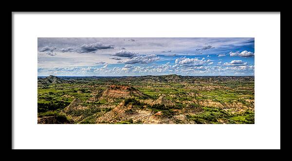 Painted Hills Framed Print featuring the photograph The Badlands #1 by Jonny D