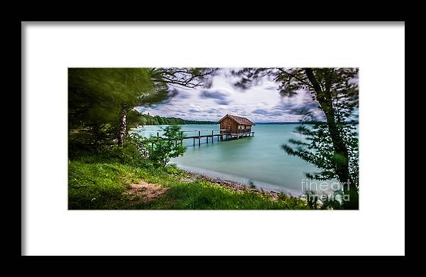 Ammersee Framed Print featuring the photograph The Boats House by Hannes Cmarits