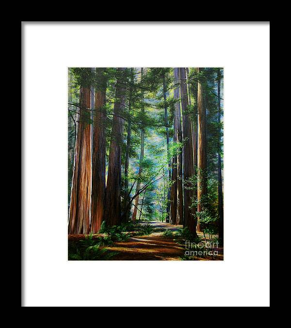 Nature Framed Print featuring the painting The Elders by Jeanette French