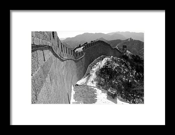 China Framed Print featuring the photograph The Great Wall of China by Sebastian Musial