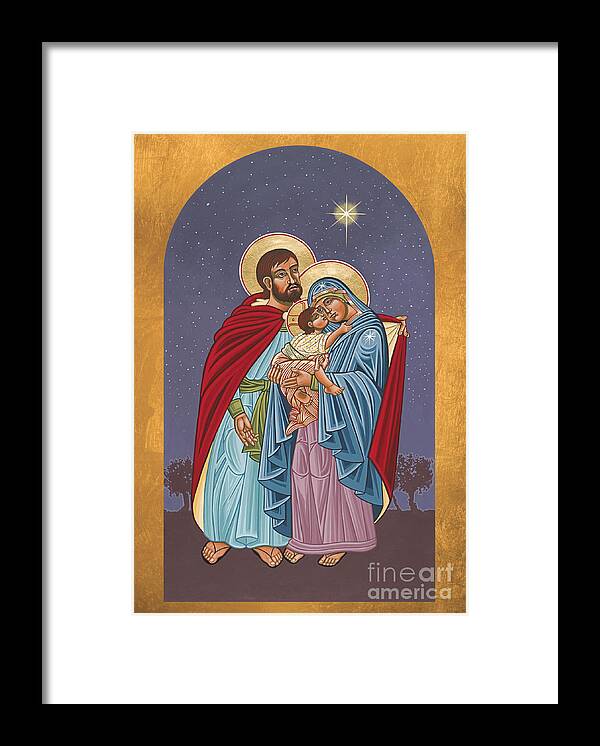 The Holy Family Hospital Framed Print featuring the painting The Holy Family for the Holy Family Hospital of Bethlehem 272 by William Hart McNichols