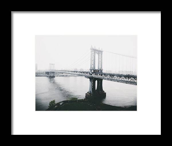 Manhattan Bridge Framed Print featuring the photograph The Manhattan Bridge #2 by Natasha Marco