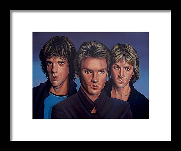 The Police Framed Print featuring the painting The Police by Paul Meijering