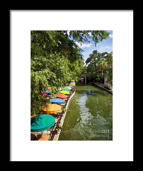 San Antonio River Walk Framed Print featuring the photograph The River Walk #1 by Erika Weber