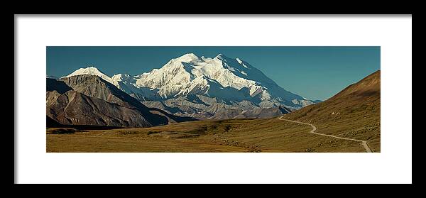 Photography Framed Print featuring the photograph The Road Up To Polychome Pass, Denali #1 by Panoramic Images