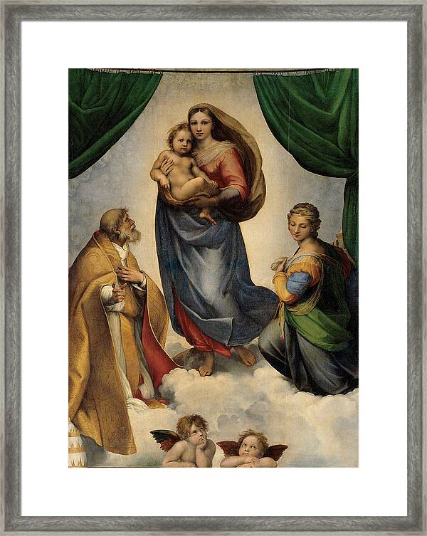 The Sistine Madonna Art Print/Poster Raphael 