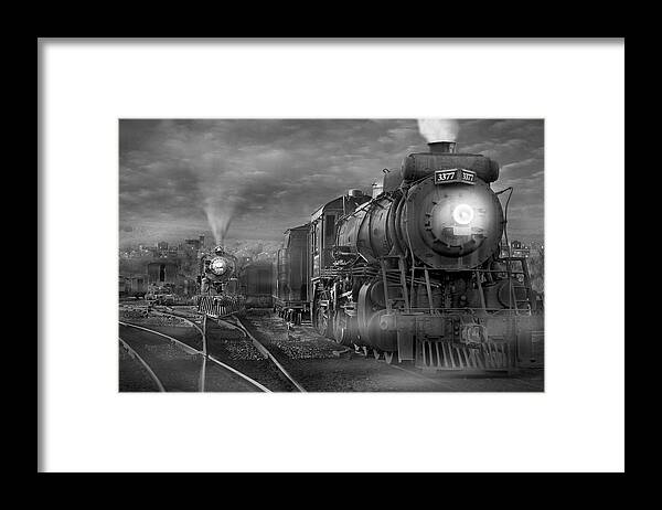 Transportation Framed Print featuring the photograph The Yard by Mike McGlothlen