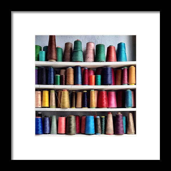 Threads Framed Print featuring the photograph Threads #1 by Julie Gebhardt