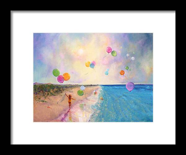 Ocean Framed Print featuring the painting Tide of Dreams by Marie Green