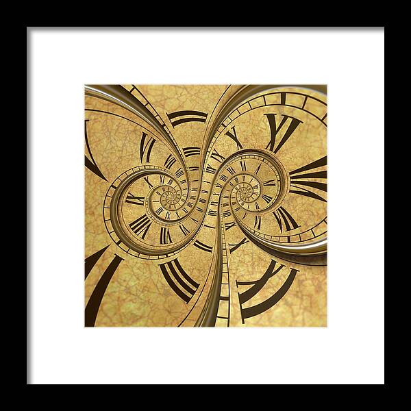 Abstract Framed Print featuring the photograph Time Spiral #1 by David Parker