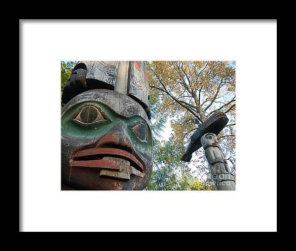 Tlingit Framed Print featuring the photograph Tlingit Totem by Laura Wong-Rose