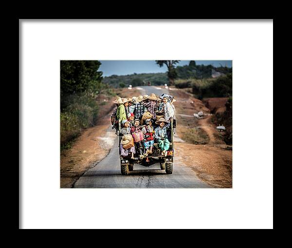 Transportation Framed Print featuring the photograph Together Till The End Of The Day #1 by Marco Tagliarino