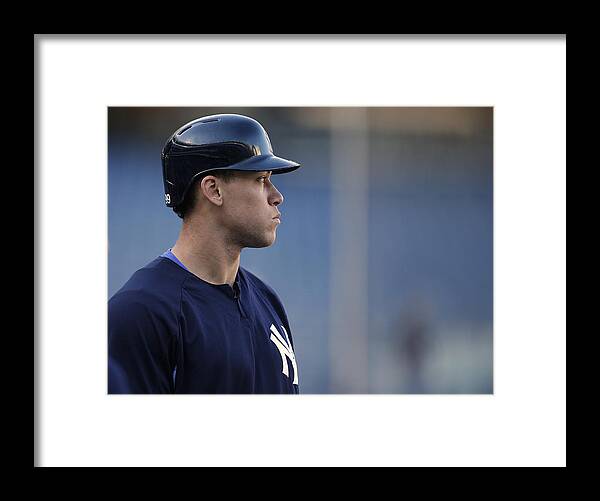 People Framed Print featuring the photograph Toronto Blue Jays v New York Yankees by Rich Schultz