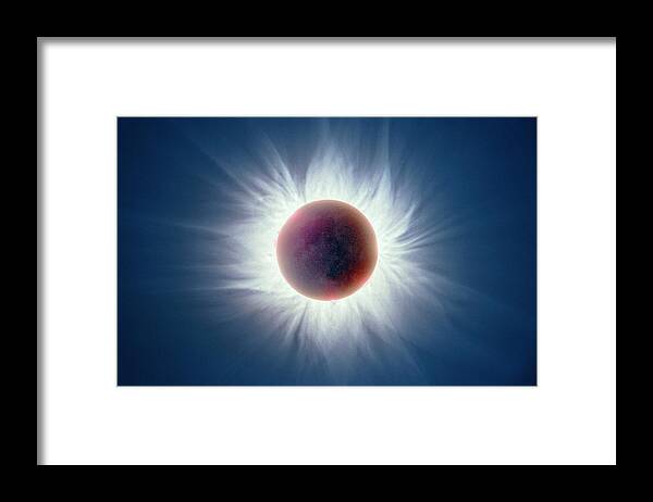 Solar Framed Print featuring the photograph Total Solar Eclipse #1 by Dr Fred Espenak
