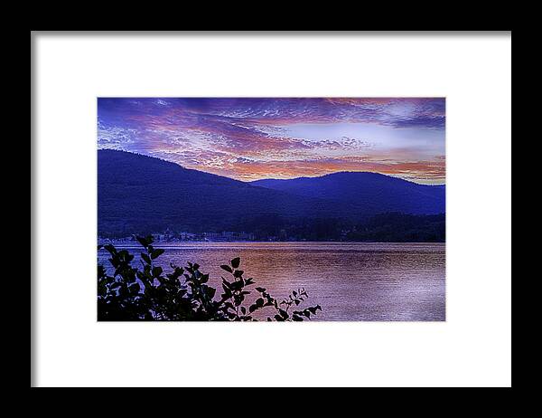 Lake George Photographs Framed Print featuring the photograph Twilight on Lake George by Kate Hannon