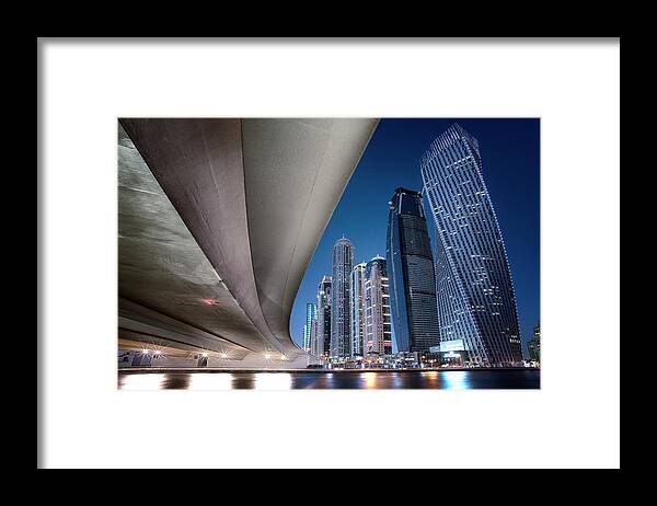Perspective Framed Print featuring the photograph Under The Bridge #1 by Robert Work