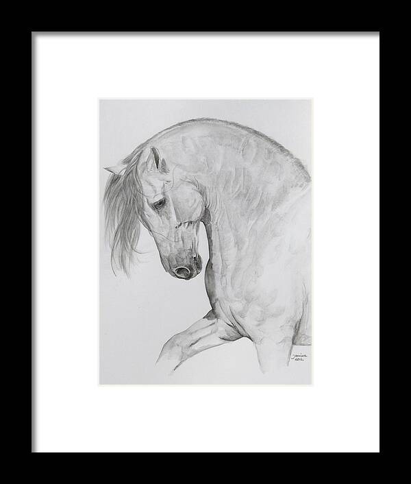 Horse Original Painting Framed Print featuring the painting Ungido Iv #2 by Janina Suuronen