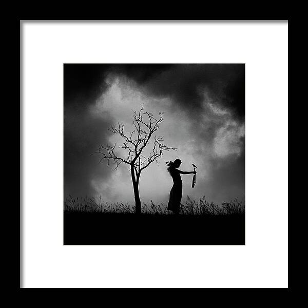 Silhouette Framed Print featuring the photograph Untitled #1 by Ajie Alrasyid
