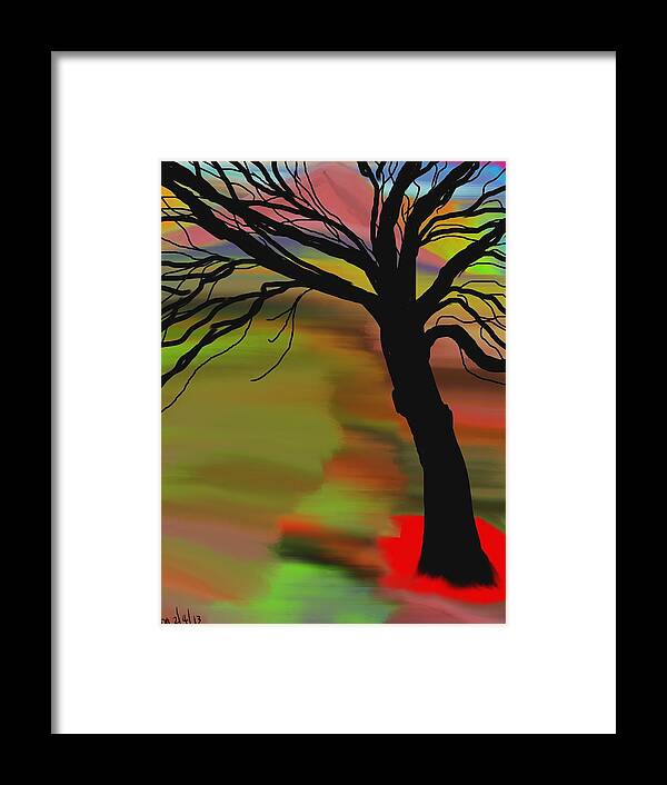 Abstract Framed Print featuring the digital art Untitled #1 by Don Ackley
