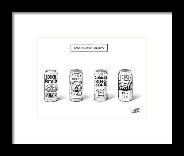 Energy Framed Print featuring the drawing New Yorker March 5th, 2007 by Glen Le Lievre