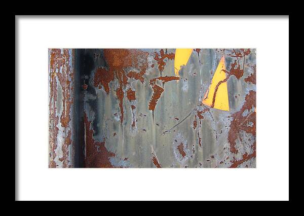 Rust Framed Print featuring the photograph Urban Decay Rust 3 #1 by Anita Burgermeister