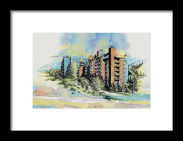 Vancouver Framed Print featuring the painting Victoria Art #1 by Catf