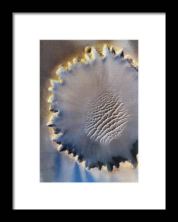 Crater Framed Print featuring the digital art Victoria Crater #1 by Patricia Januszkiewicz