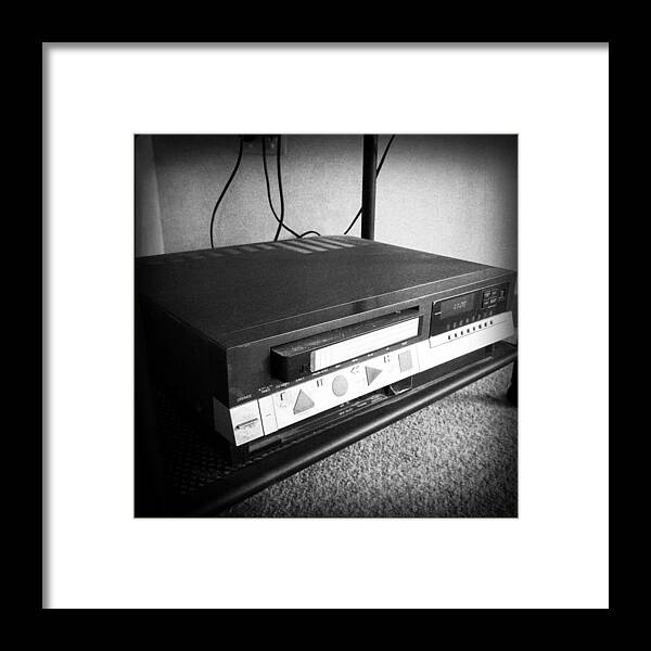 Aged Framed Print featuring the photograph Video recorder #1 by Les Cunliffe