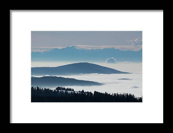Cloud Framed Print featuring the photograph View From Muggenbrunn Towards The Swiss #1 by Carl Bruemmer