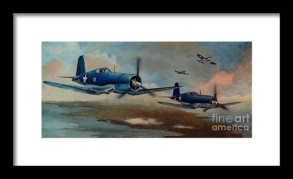 Roberson Framed Print featuring the painting Walsh's Flight Color Study #1 by Stephen Roberson