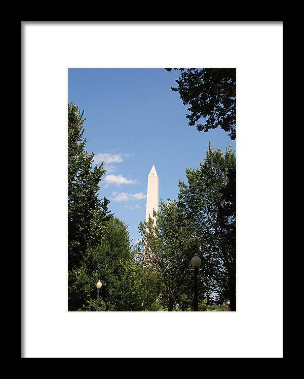 Washington Framed Print featuring the photograph Washington Monument by Kenny Glover