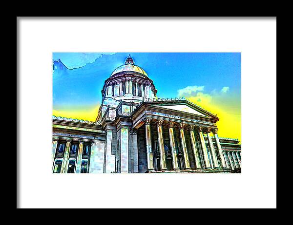 Washington State Capitol Framed Print featuring the photograph Washington State Capitol #1 by Phillip Garcia