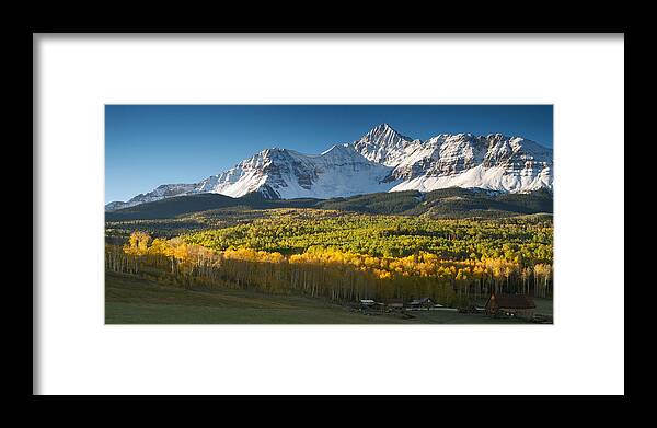 Wilson Framed Print featuring the photograph Wilson Peak by Aaron Spong