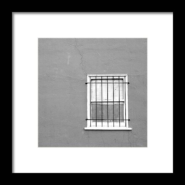Minimal_perfection Framed Print featuring the photograph Window #1 by Julie Gebhardt