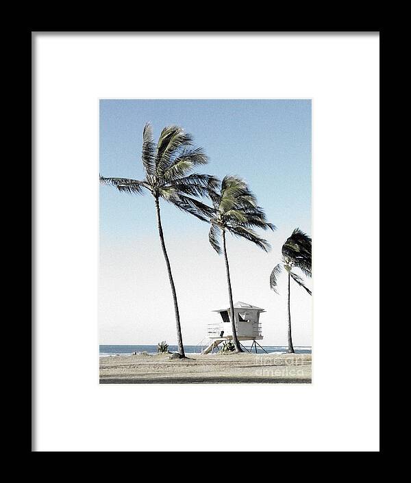 Hawaii Framed Print featuring the digital art Windy Day #2 by Dorlea Ho