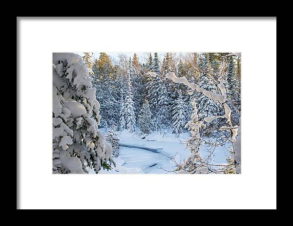 Winter Framed Print featuring the photograph Winter At Grand Marais Creek #2 by Gary McCormick