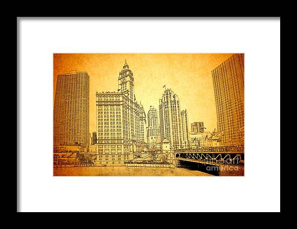 Wrigley Tower Framed Print featuring the photograph Wrigley Tower by Dejan Jovanovic